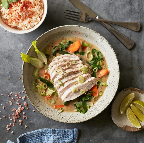 Comment cuisiner un curry vert thaï minceur sans lait de coco?